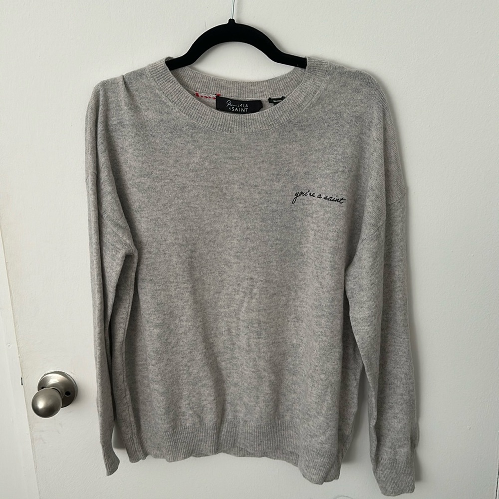 Parrish LA x Saint Cashmere Sweater - Grey.